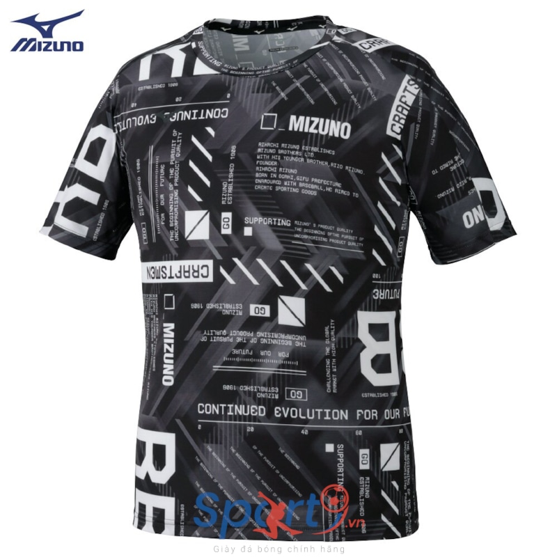 MIZUNO ÁO THỂ THAO T-SHIRT 32MA0018 ĐEN